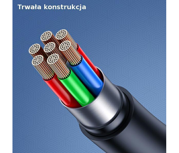 USAMS Kabel U68 USB-C 2A Fast Charge 1m niebieski SJ501USB03 - 1569025 - zdjęcie 2